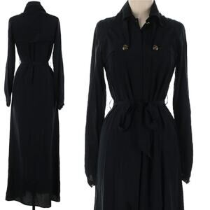 Woodford & Co Black Size 8 Maxi Military Dress